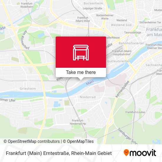 Frankfurt (Main) Erntestraße map