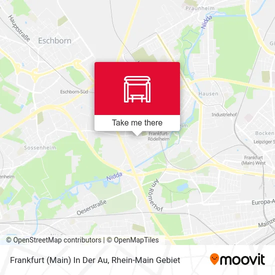 Карта Frankfurt (Main) In Der Au