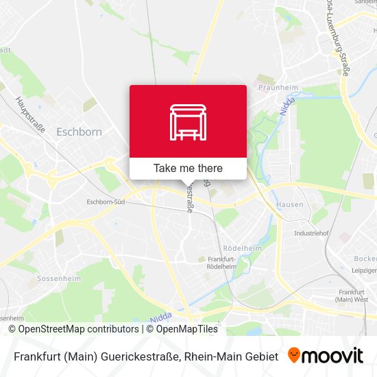 Frankfurt (Main) Guerickestraße map