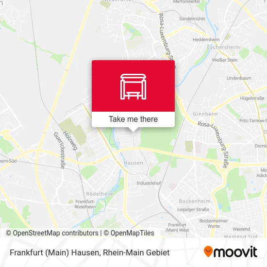 Карта Frankfurt (Main) Hausen