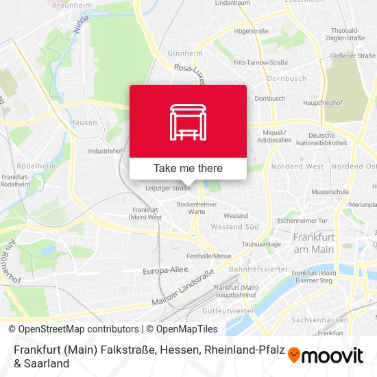 Карта Frankfurt (Main) Falkstraße