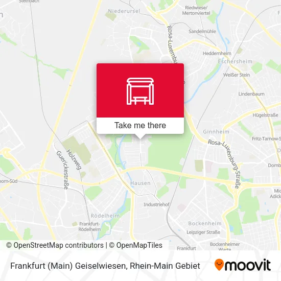 Карта Frankfurt (Main) Geiselwiesen
