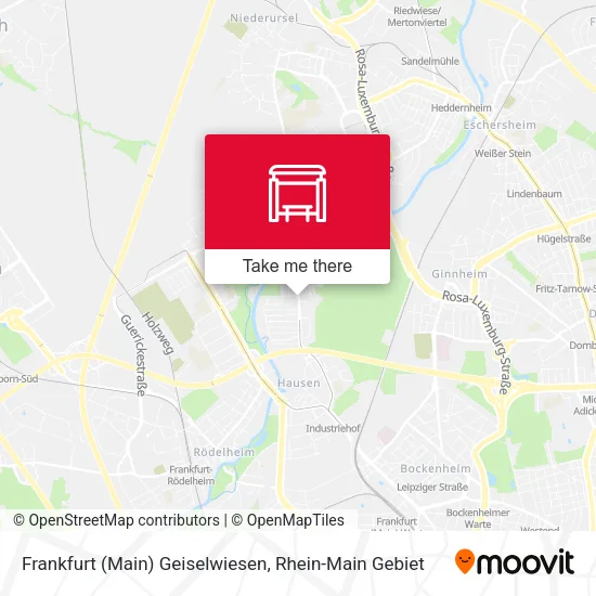 Карта Frankfurt (Main) Geiselwiesen