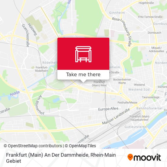 Frankfurt (Main) An Der Dammheide map