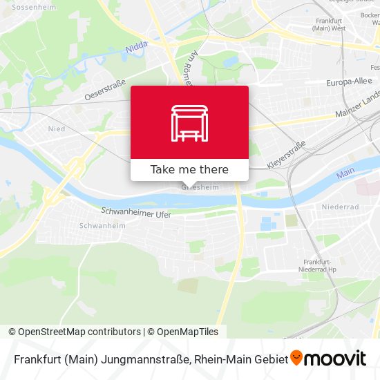 Frankfurt (Main) Jungmannstraße map