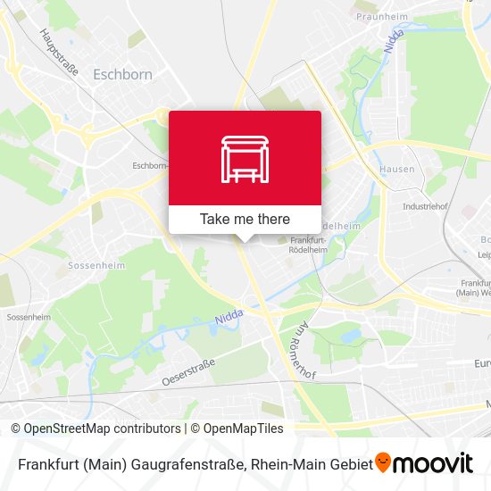 Frankfurt (Main) Gaugrafenstraße map