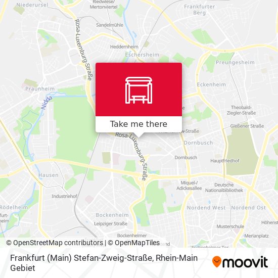 Frankfurt (Main) Stefan-Zweig-Straße map