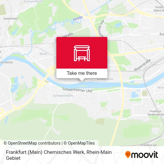 Карта Frankfurt (Main) Chemisches Werk