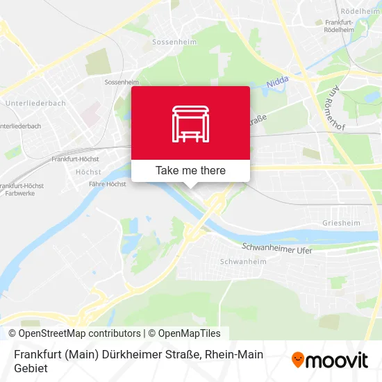 Карта Frankfurt (Main) Dürkheimer Straße