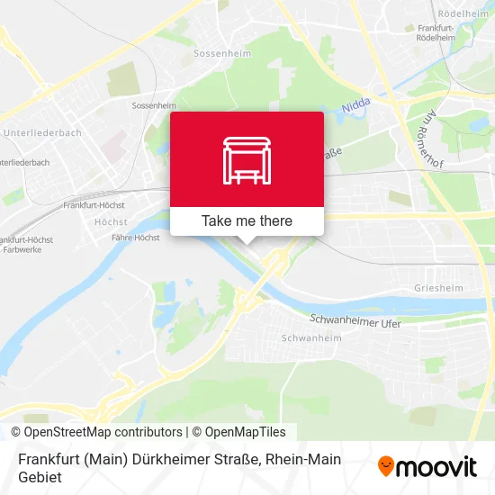 Карта Frankfurt (Main) Dürkheimer Straße