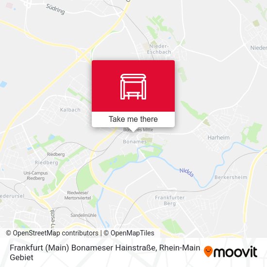 Frankfurt (Main) Bonameser Hainstraße map