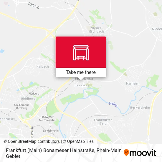 Карта Frankfurt (Main) Bonameser Hainstraße