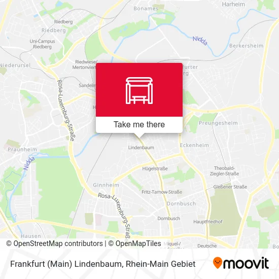 Карта Frankfurt (Main) Lindenbaum