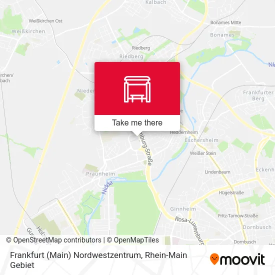 Карта Frankfurt (Main) Nordwestzentrum