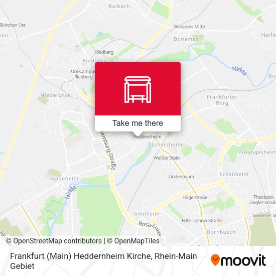 Frankfurt (Main) Heddernheim Kirche map