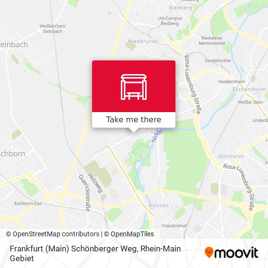 Frankfurt (Main) Schönberger Weg map