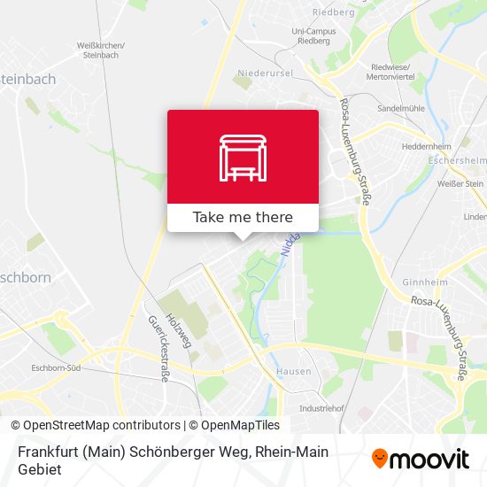 Frankfurt (Main) Schönberger Weg map