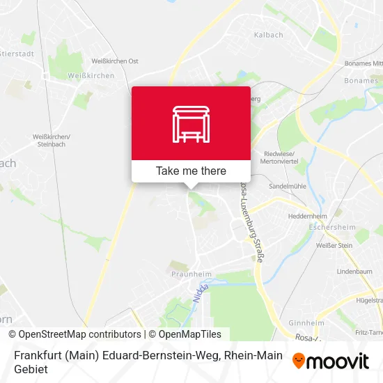 Frankfurt (Main) Eduard-Bernstein-Weg map