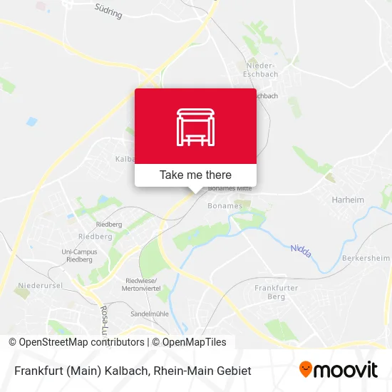 Карта Frankfurt (Main) Kalbach