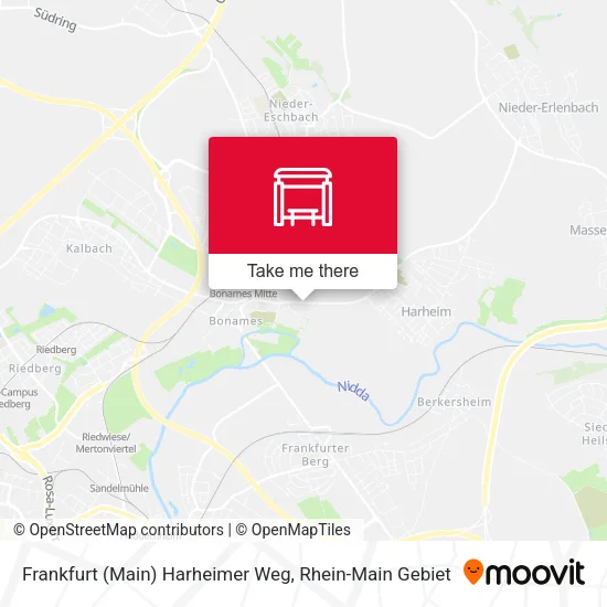 Карта Frankfurt (Main) Harheimer Weg