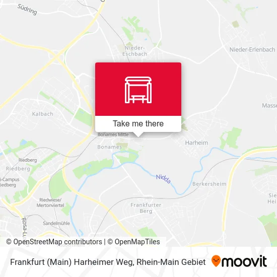 Карта Frankfurt (Main) Harheimer Weg