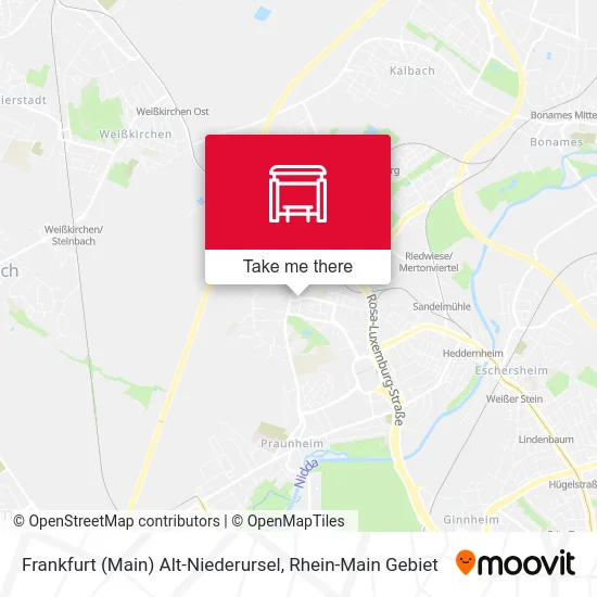 Карта Frankfurt (Main) Alt-Niederursel