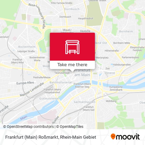 Frankfurt (Main) Roßmarkt map