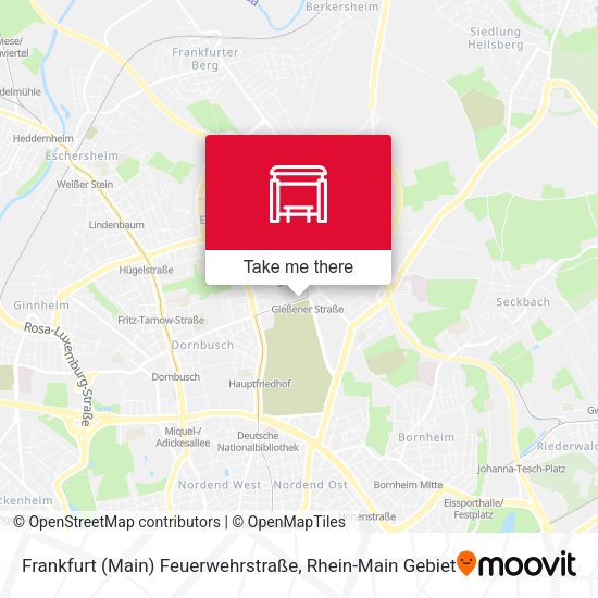 Frankfurt (Main) Feuerwehrstraße map
