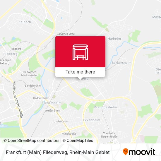Frankfurt (Main) Fliederweg map