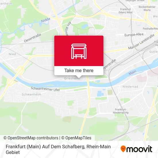 Карта Frankfurt (Main) Auf Dem Schafberg