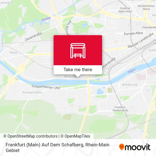 Карта Frankfurt (Main) Auf Dem Schafberg