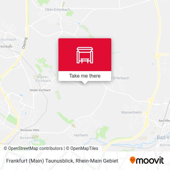 Frankfurt (Main) Taunusblick map