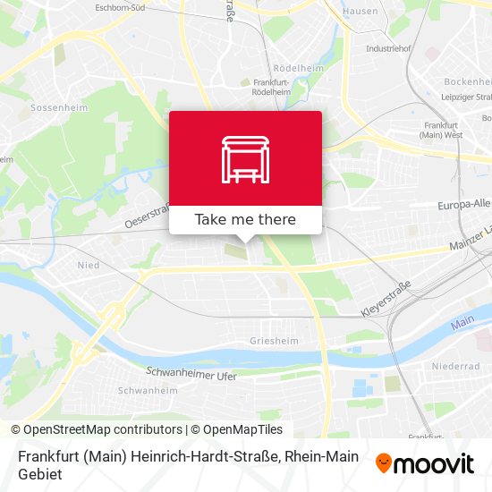 Frankfurt (Main) Heinrich-Hardt-Straße map