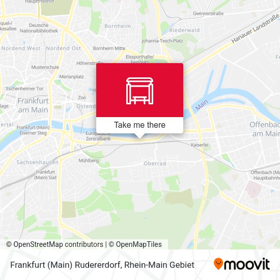 Frankfurt (Main) Rudererdorf map