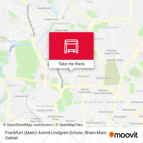 Карта Frankfurt (Main) Astrid-Lindgren-Schule