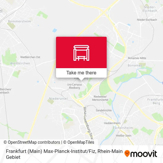 Frankfurt (Main) Max-Planck-Institut / Fiz map