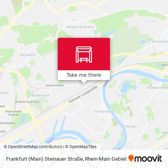 Frankfurt (Main) Steinauer Straße map