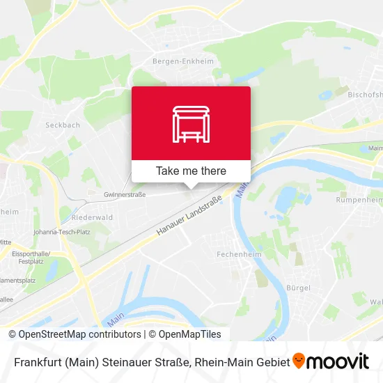 Карта Frankfurt (Main) Steinauer Straße