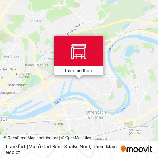 Карта Frankfurt (Main) Carl-Benz-Straße Nord