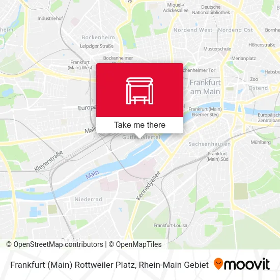 Карта Frankfurt (Main) Rottweiler Platz