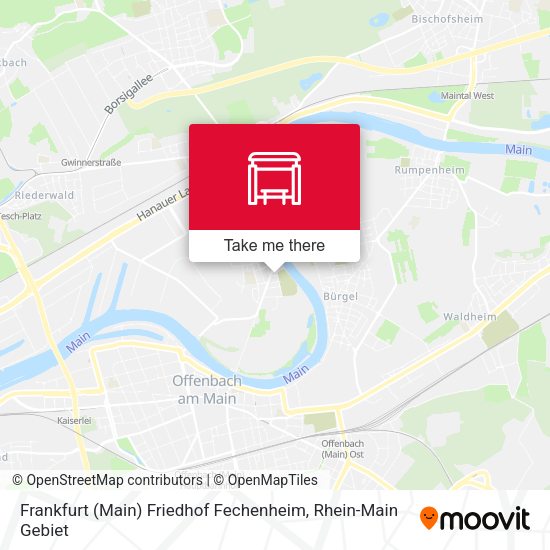 Frankfurt (Main) Friedhof Fechenheim map