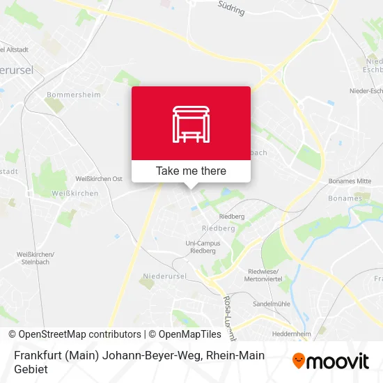 Карта Frankfurt (Main) Johann-Beyer-Weg