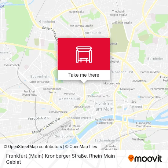 Карта Frankfurt (Main) Kronberger Straße