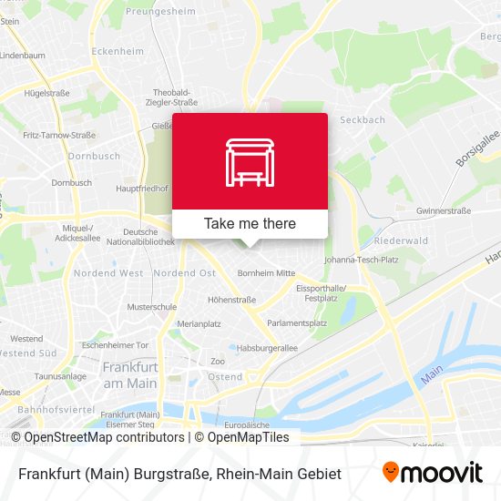 Frankfurt (Main) Burgstraße map