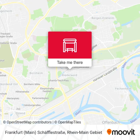 Карта Frankfurt (Main) Schäfflestraße