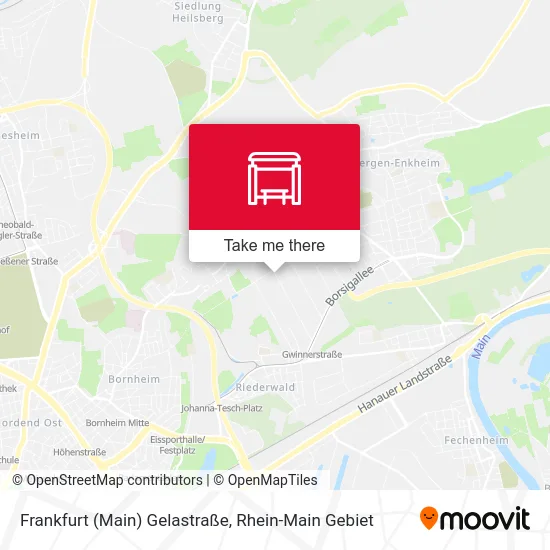 Frankfurt (Main) Gelastraße map