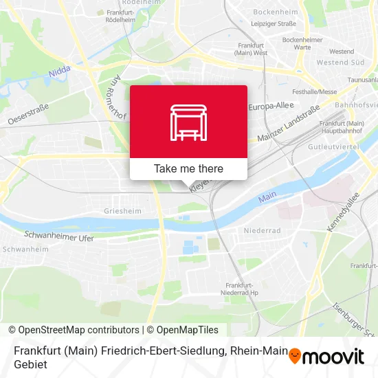 Карта Frankfurt (Main) Friedrich-Ebert-Siedlung