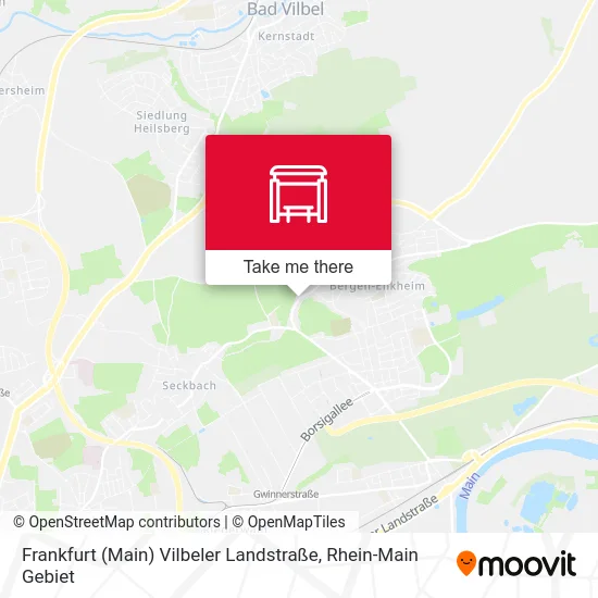 Карта Frankfurt (Main) Vilbeler Landstraße