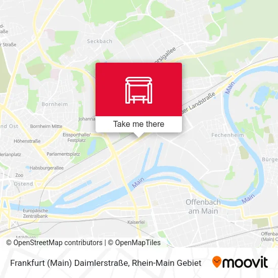 Карта Frankfurt (Main) Daimlerstraße