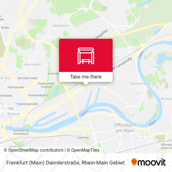 Карта Frankfurt (Main) Daimlerstraße